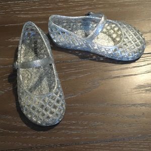 Sparkle jelly shoes